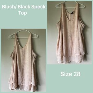 Lane Bryant Double V-Neck Swing Tank - Size 28